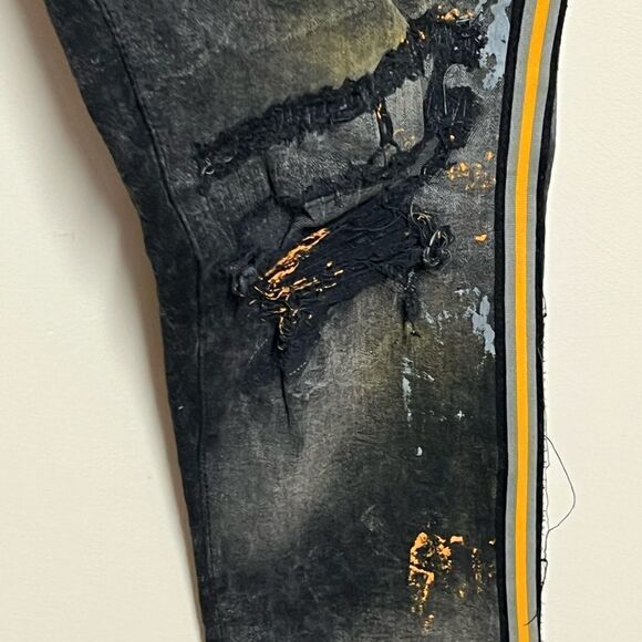 NWOT Jordan Craig University Gold Side Stripe Sean Jeans Sz 36/32 - Picture 9 of 12